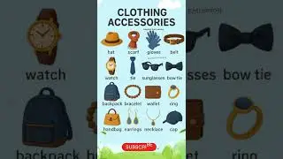 🧣 Clothing Accessories Vocabulary in English | Fashion Words for Beginners | #Shorts