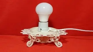 Aprenda fazer uma base para luminária de pvc
