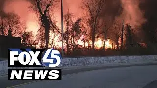 LIVE: I-83 has reopened after overnight brush fire, crews remain on scene