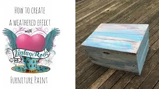 How to create a weathered, beach hut look with Vintage Rocks Chalk Paint