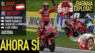 MÁRQUEZ GANA EN AUSTRIA CON “LA ROJA”, BAGNAIA SE HARTA DE DUCATI