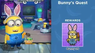 Minion Rush Bunny costume run Bunny's Quest mission 10/15