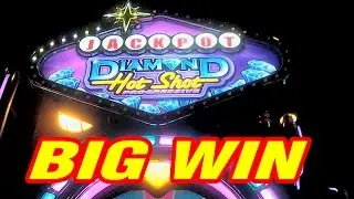 Diamond Hot Shot BIG WIN Slot Machine Bonus