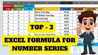 Excel Formula for Number Series | Automatic Serial Number Tricks in MS Excel