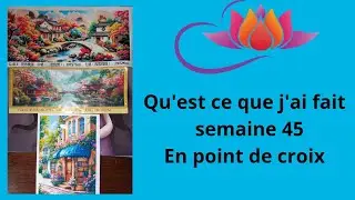 Mes avancées semaine 45/2025 #pointdecroix   🥰😍🤩😘