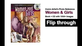 Comic Artist's Photo Reference Women And Girls Book Flip Through