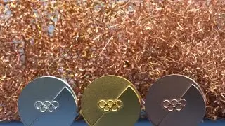Gold Medals in production for the Winter Olympics