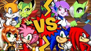 M.U.G.E.N Battles | Milla/Amy Rose/Carol Tea/Tails vs Lilac/Sonic/Zamasu Wildcat/Knuckles