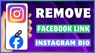 Как удалить ссылку Facebook из биографии Instagram