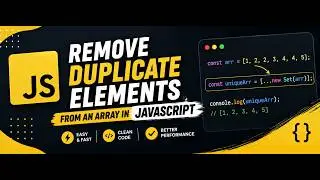 Remove Duplicate Elements in an Array in Javascript