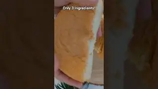 Only 3 Ingredients! The Easiest Sponge Cake Ever