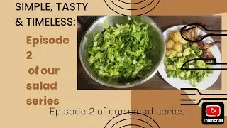 Episode 2 of our salad series/lettuce avocado salad 🥗