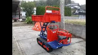 筑水キャニコム クローラ型運搬車 BK64LD みなみの春・・・お リフトダンプ式 最大積載量500kg セル付き EX17 最大5.7馬力(4440025) 動作テスト