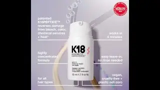 Best Product For Very Damaged Hair. K18 Biomimetic Hairscience Leave-In Molecular Repair Hair Mask