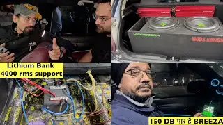 Our Brezza achieved 150DB in test | LBM Paji at our store | DB Testing our Brezza’s Audio Setup 🔥