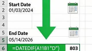 Difference Between Two Dates In Excel