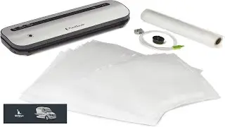 FoodSaver Space Saving Vacuum Sealer with Bags and Roll