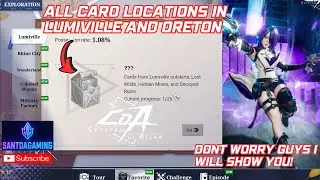 ALL CARD LOCATIONS IN LUMIVILLE AND ORETON CRYSTAL OF ATLAN