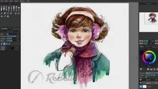 Digital watercolor - Rebelle demo speedpainting