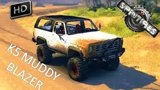SPINTIRES&trade; K5 MUDDY BLAZER with Graphical Essentials Mod v5.1 HD