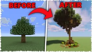 Minecraft 1.20 - How To Build 5 Custom Trees in 10 MINUTES!