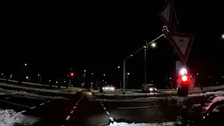 Biking through a snowstorm in the Netherlands