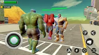 Incredible Monster Hulk City Rescue - Hulk Vs Red Hulk Vs Thanos Vs Gangster - Android GamePlay