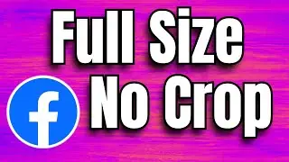 How to Upload Full Size Profile Picture on Facebook