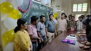 MY FIRST TEACHERS' DAY CELEBRATION IN SCOTTISH CHURCH COLLEGE (SCC) . DEPARTMENT OF PHYSICS  #SCC