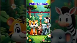 Wild Animals #englishrhymes #school #childrensrhymes  #lkgrhymes