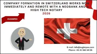 Company Formation in Switzerland 2026 - by Zugimpex