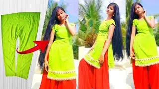 DIY : Recycle/ Convert Salwar into Kurti/Suit/ Dress | Old clothes transformation