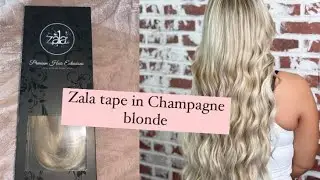 Zala Champagne Blonde Tape In Extensions!!