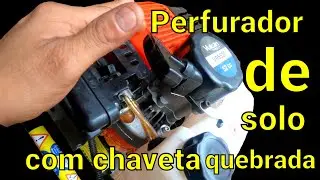Perfurador de solo vulcan  52cc com a chaveta quebrada?#vulcan #perfuradordesolo #lcservice01