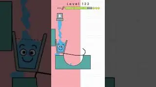 Happy Glass - Level 122. Three Stars Solution. Gameplay Walkthrough