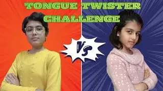 Tongue Twister Challenge 😜 | Big Sister vs Little Sister | Fun Family Challenge