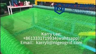 3D GEOMAT WITH BLACK STRENTCH MESH FROM Taian Nuolian Engineering Materials Co.,Ltd