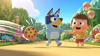 Bluey Chased the Cookie Into the Garden 🍪🐶 | Funny Toddler Song | Kids Rhymes
