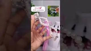 DIY Pearl Hair accessory 🔥✨ That Looks Boutique-Made!#PearlHairband #DIYHairAccessory