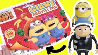 Despicable Me 4 Movie DIY Giant Activity Coloring Book Pages with Gru, Poppy, Lucy, And Minions