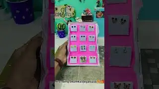 ✨ Trending Jhumka Organizer Box😍| Jewelry Storage Idea🎁| Cute & Easy Organizer ✨ #viral #trending