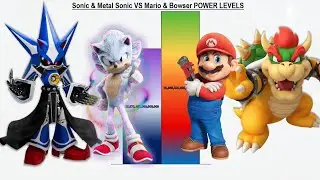 Sonic & Metal Sonic VS Mario & Bowser POWER LEVELS - Sonic 1/Sonic 2/Sonic 3/The Super Mario Bros.