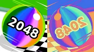 Ball Run 2048 vs Reverse Speed  Run   Walkthrough ,iOS Android Colour Ball Run New Update (Part 117)