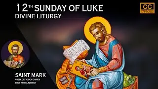 12th Sunday of Luke: Greek Orthodox Divine Liturgy of Saint John Chrysostom, w/CC Jan 18, 2026