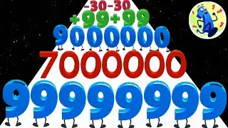 Number Run vs Roof Rails - Gameplay Walkthrough (Max Level, Math Game) New Update