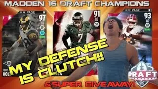 Kay's Defense Is CLUTCH!!! Super ELITE Giveaway, Madden 16 Draft Champions