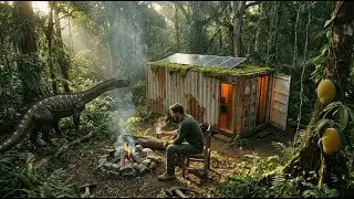 This man Built a SECRET HOUSE inside an ABANDONED CONTAINER &mdash; Deep Jungle Survival Build (ASMR)