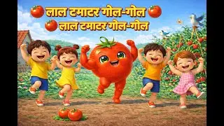 🍅 लाल टमाटर गोल-गोल 🍅|LalTamatar |TomatoSong |Healthy Food For Kids|Kids Rhyme Hindi