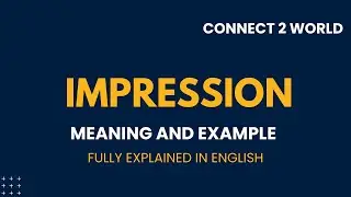 What Does impression   Means || Meanings And Definitions With impression   in ENGLISH