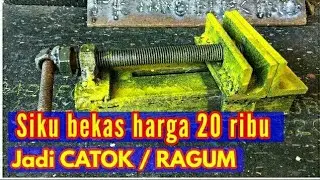 CATOK / RAGUM Besi sederhana / how to make a simple iron vise.